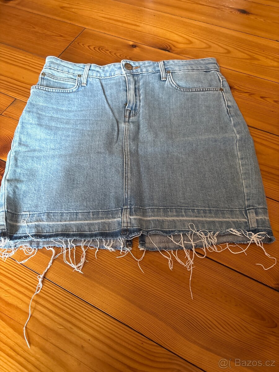 Riflová mini sukně Lee 38 - 2