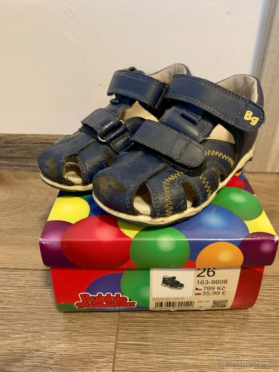 Sandálky koženkové vel.26 - 2