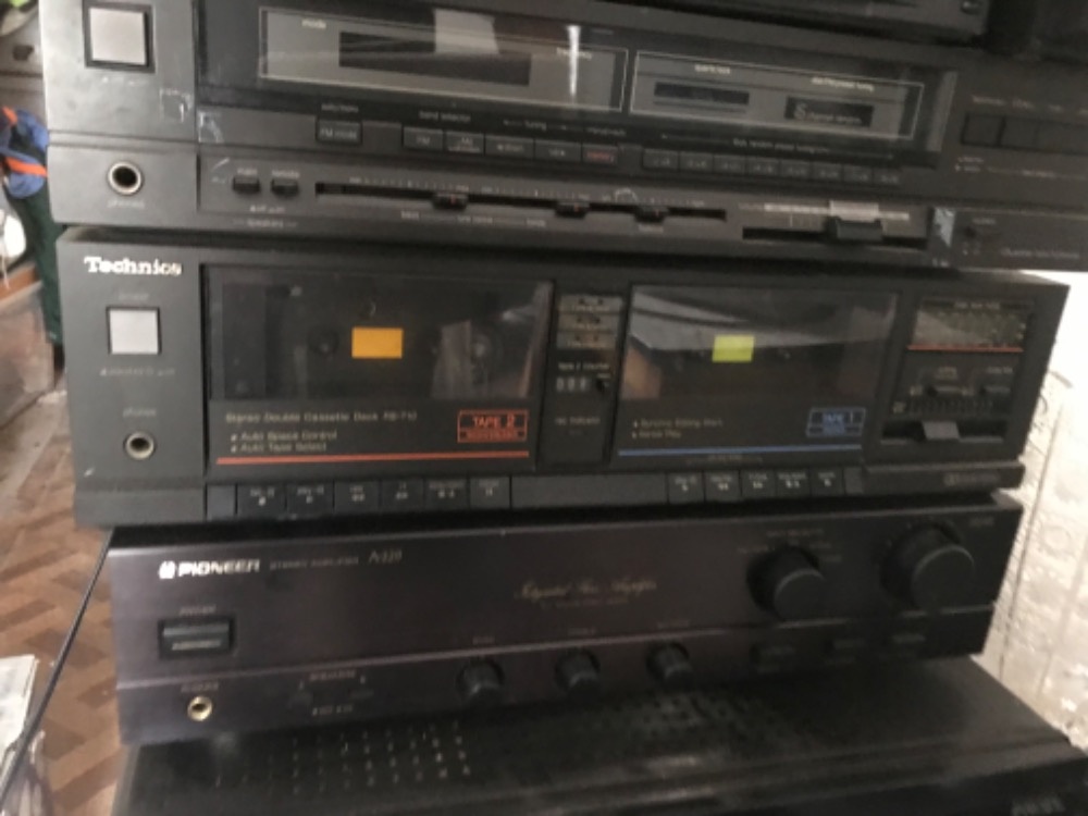 Technics receiver, double deck, Pioneer zesilovač - 2