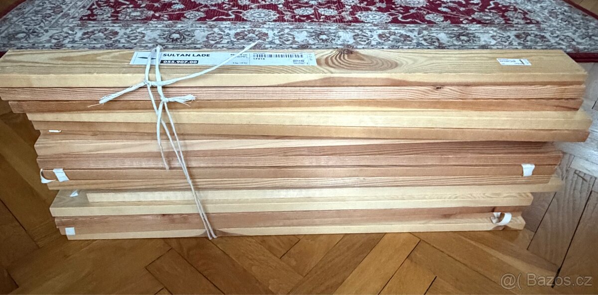 2x laťkový rošt postele, IKEA, dřevo- borovice - 2