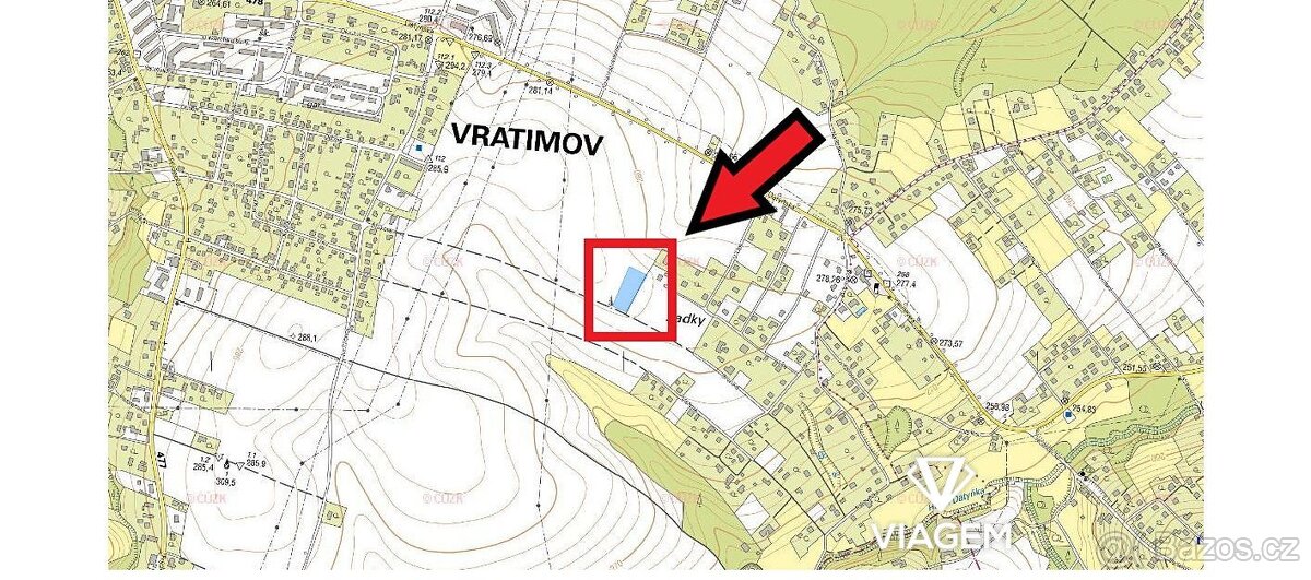 Stavební - bydlení 4 364 m² - 2