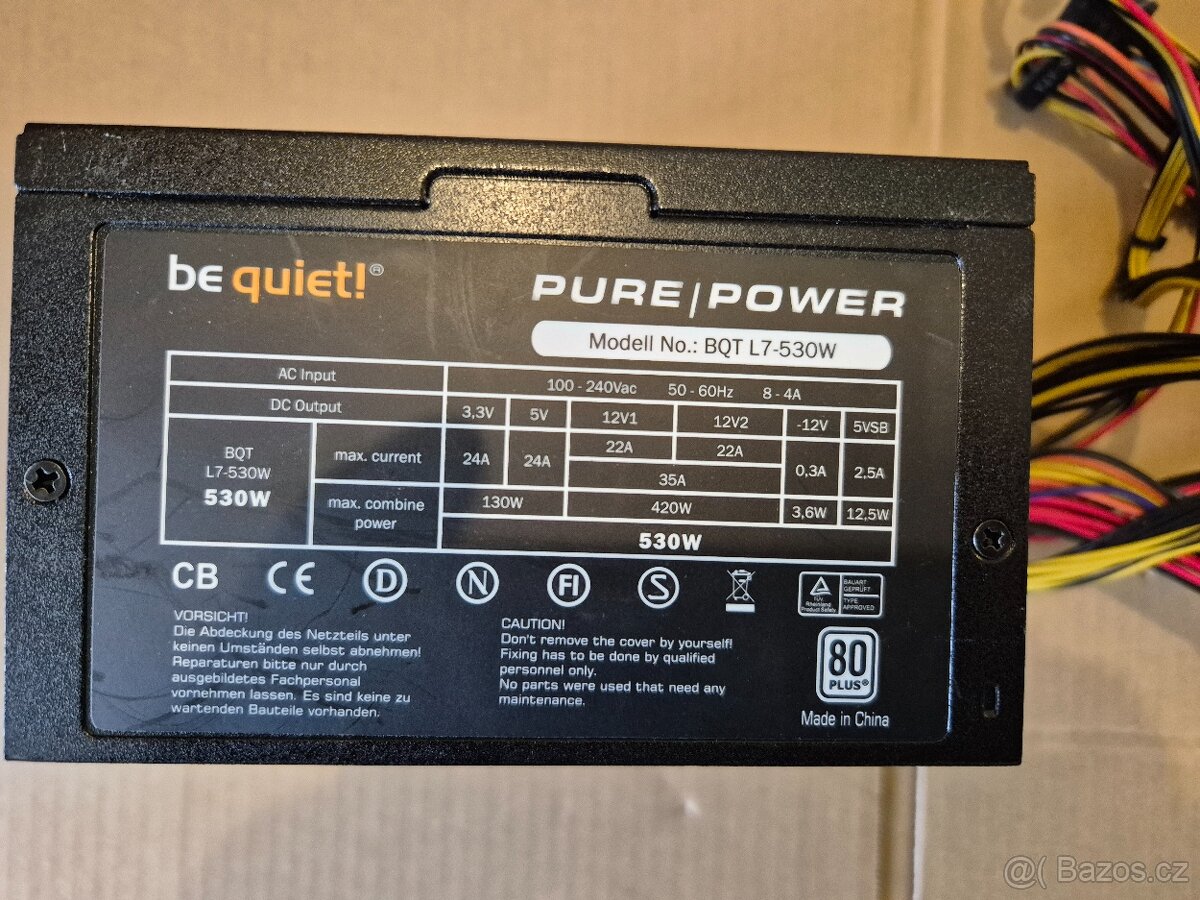 Pc zdroj BE QUIET BQT L7-530W 80+ - 2