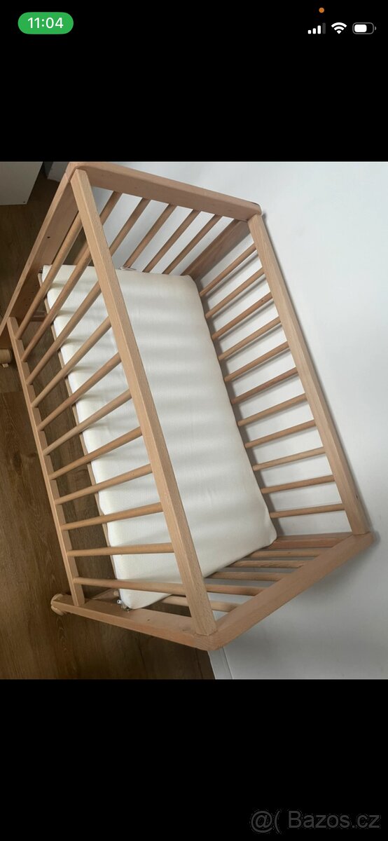 Dřevěná postýlka - 2