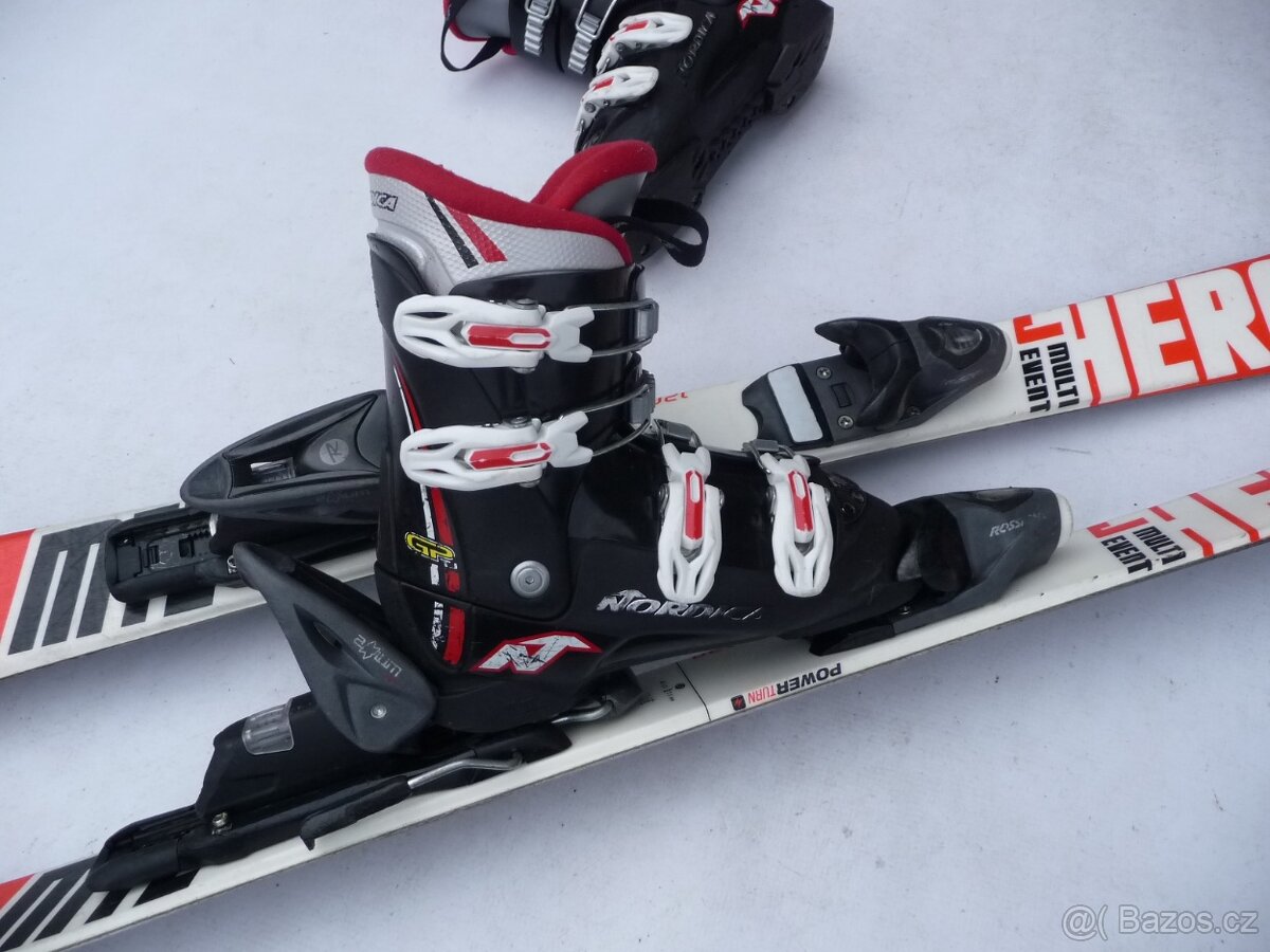 Detske lyže ROSSIGNOL - 120cm + boty NORDICA 35 eu SET - 2