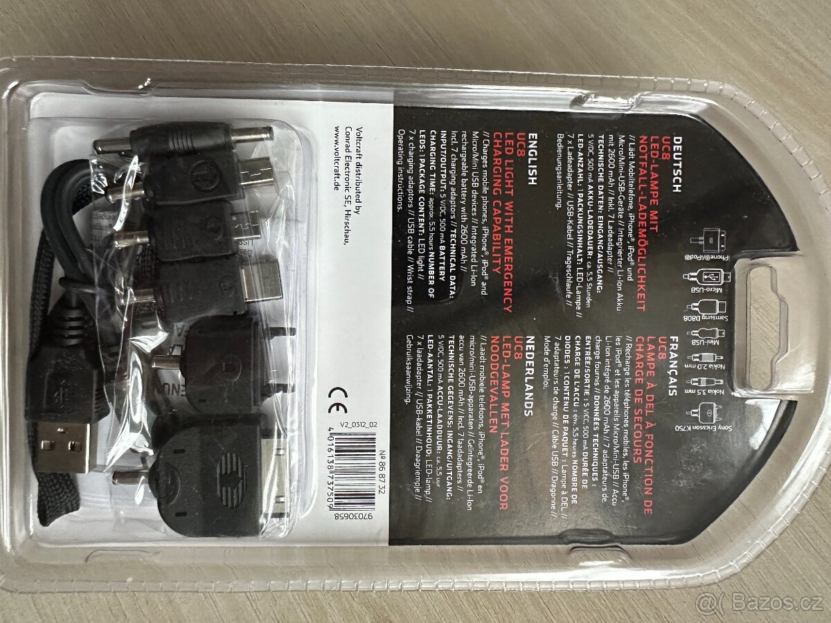 Nová Powerbanka svítilna Voltcraft se sadou konektorů - 2