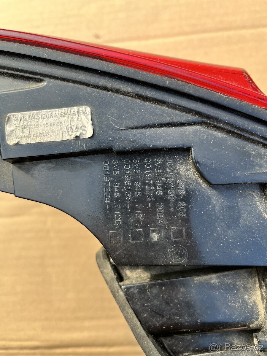 Zadní světlo pravé Superb 3 - 2