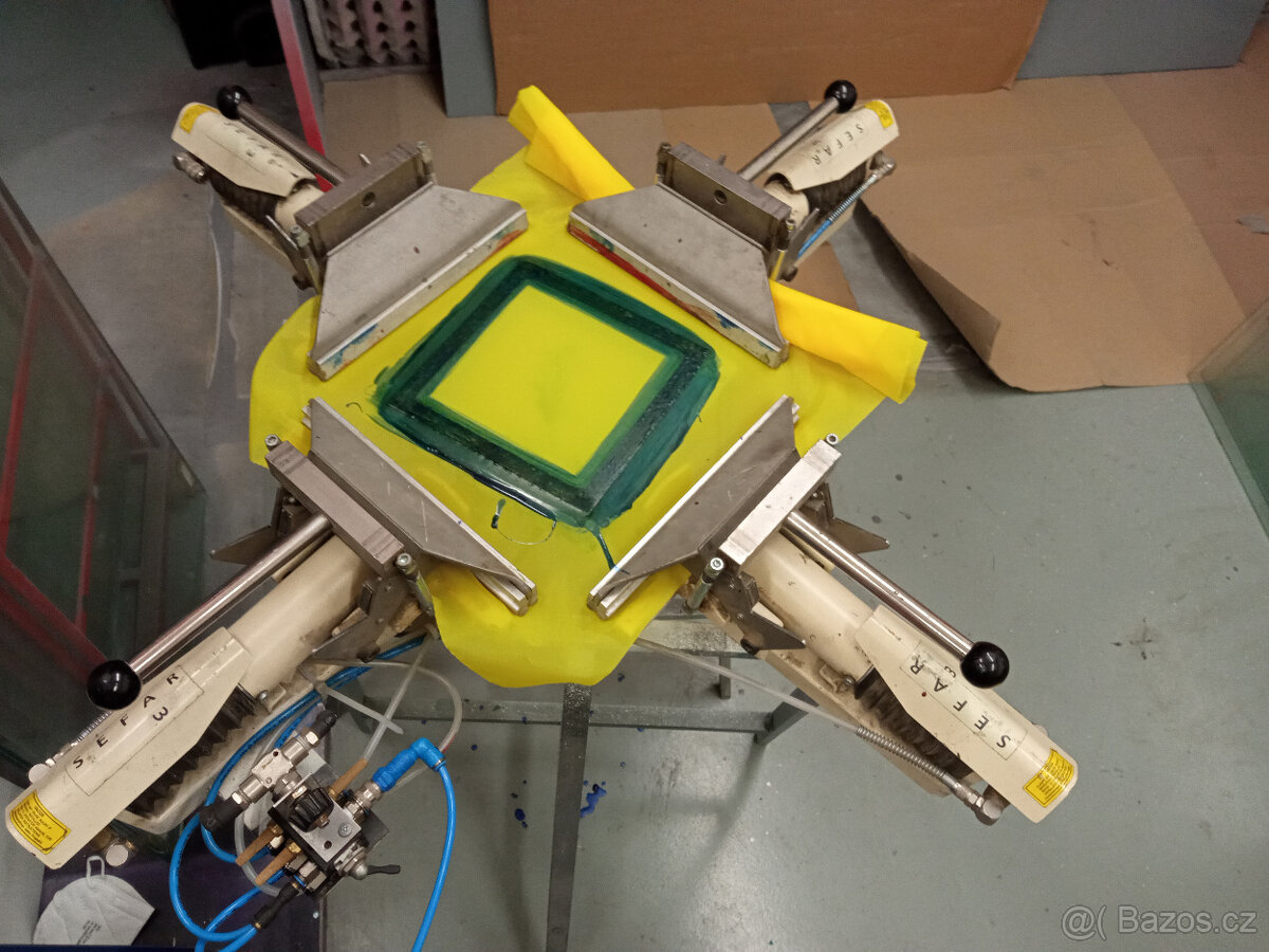 sítotisk - napínák malých sít - 2