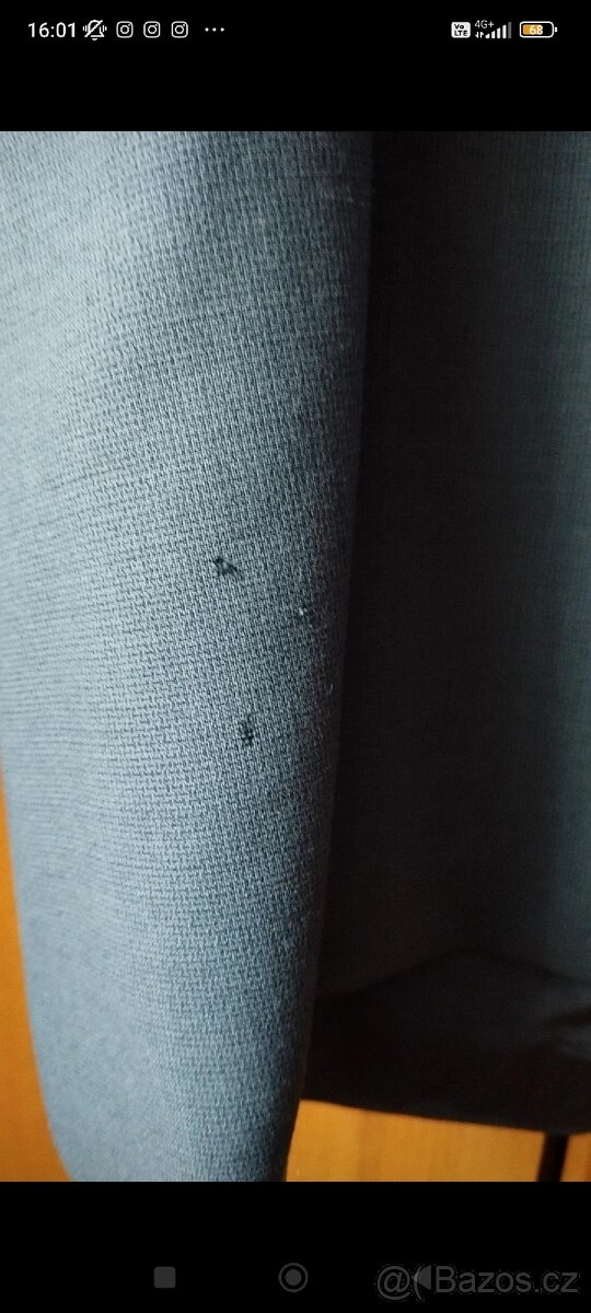 Pánský modrošedý set oblek s kalhoty - 2