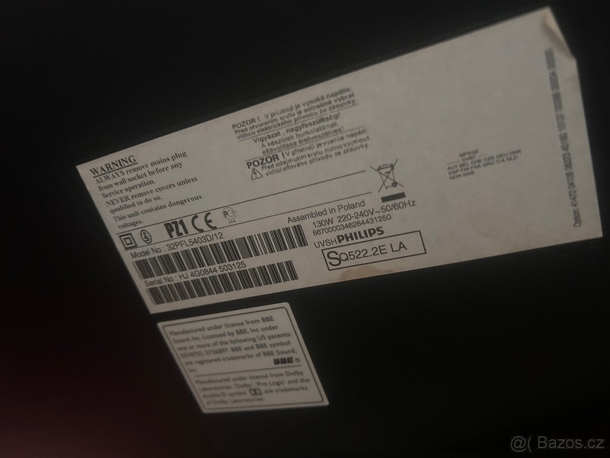 Televize Philips + set top box - 2