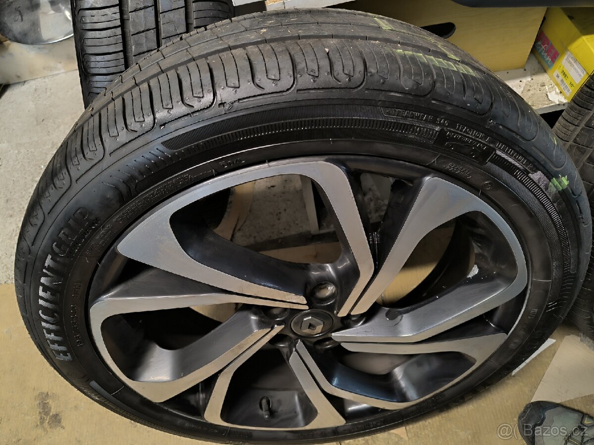 ALU kola Renault Scénic 5x114,3 r20 Originál,pneu 99%+TPMS - 2