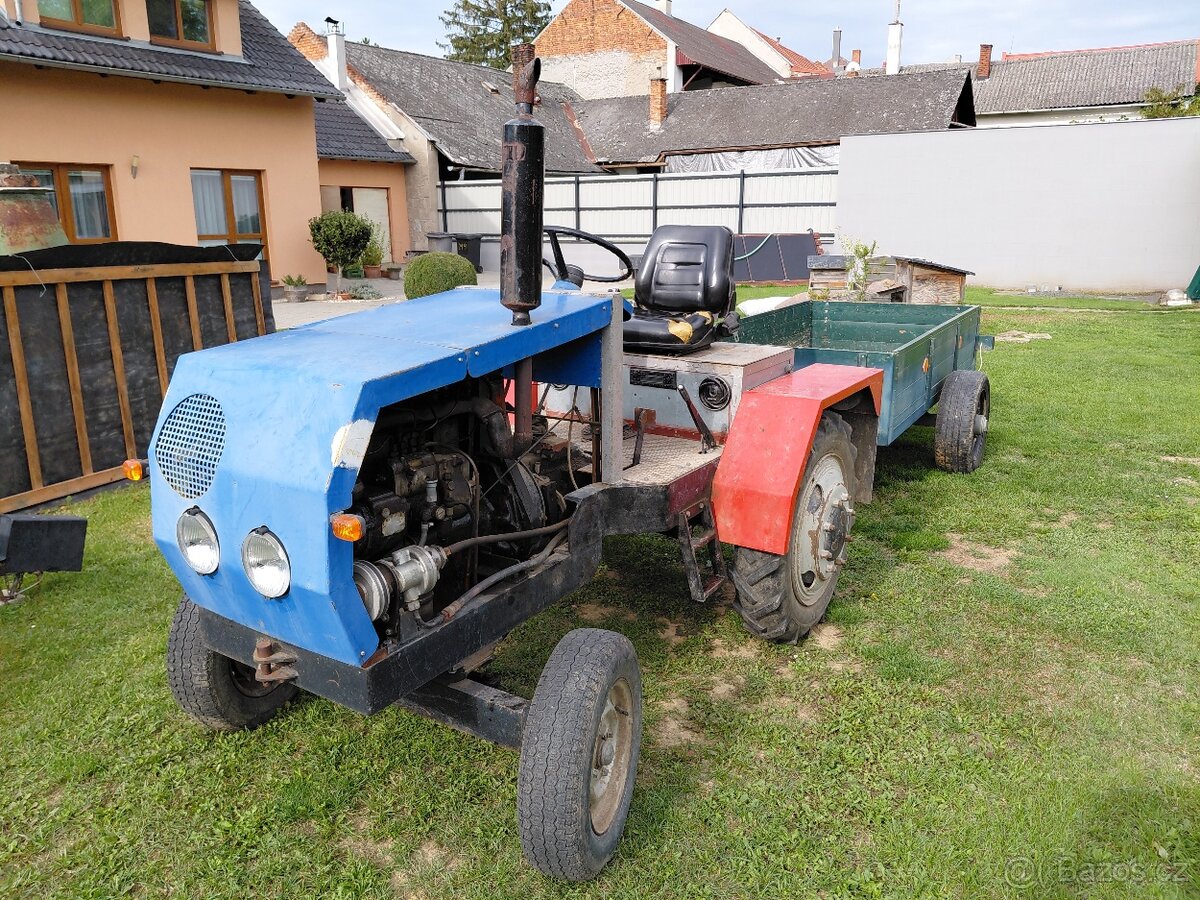 Malotraktor domácí výroby, cena dohodou - 2