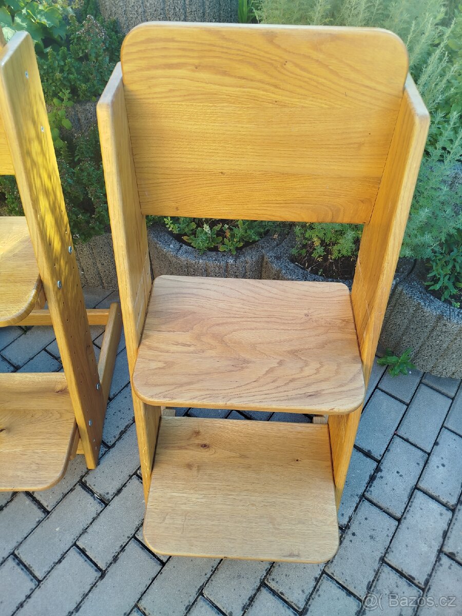 Rostoucí židle dub - 2