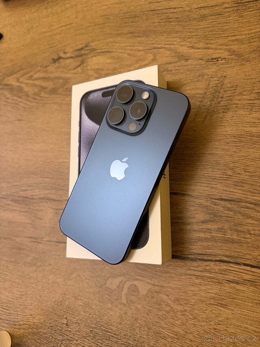 Iphone 15 Pro 128GB Blue Titanium TOP STAV - 2