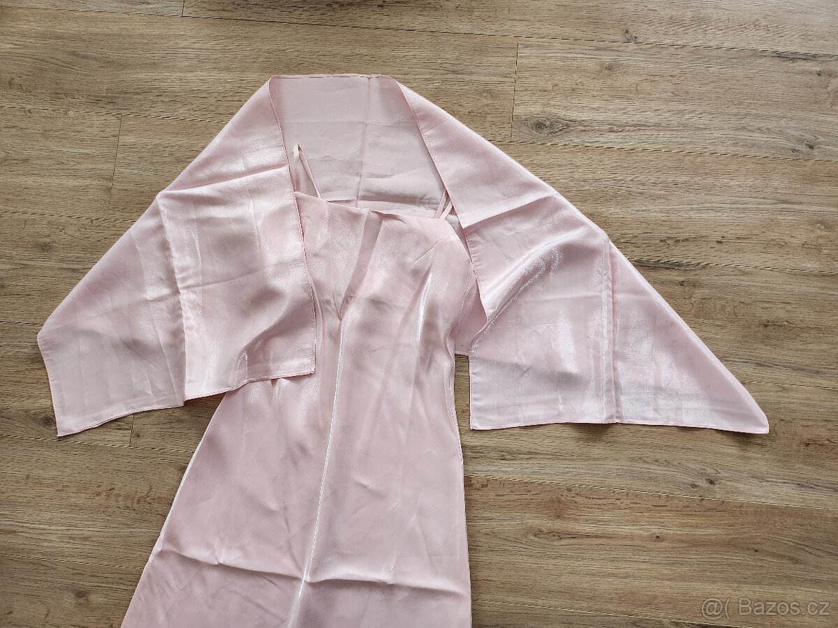 Nové dlouhé růžové šaty - 2