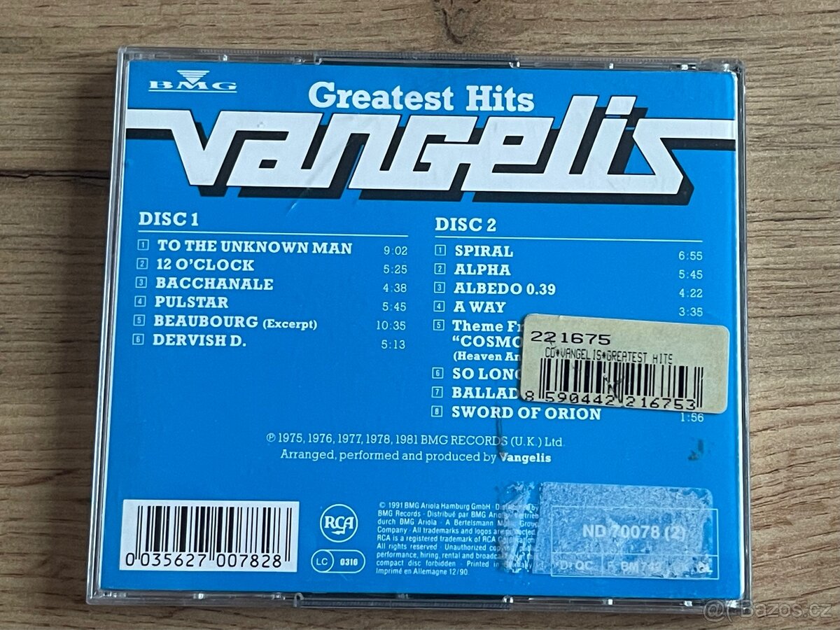 CD – Vangelis – Greatest Hits (2CD) - 2