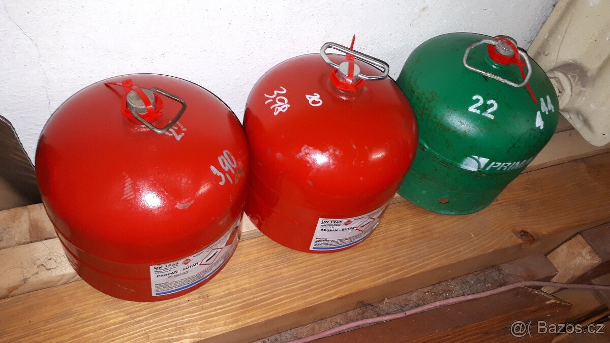 plynová PB láhev bomba 10kg s plombou revizí propanbutan - 2