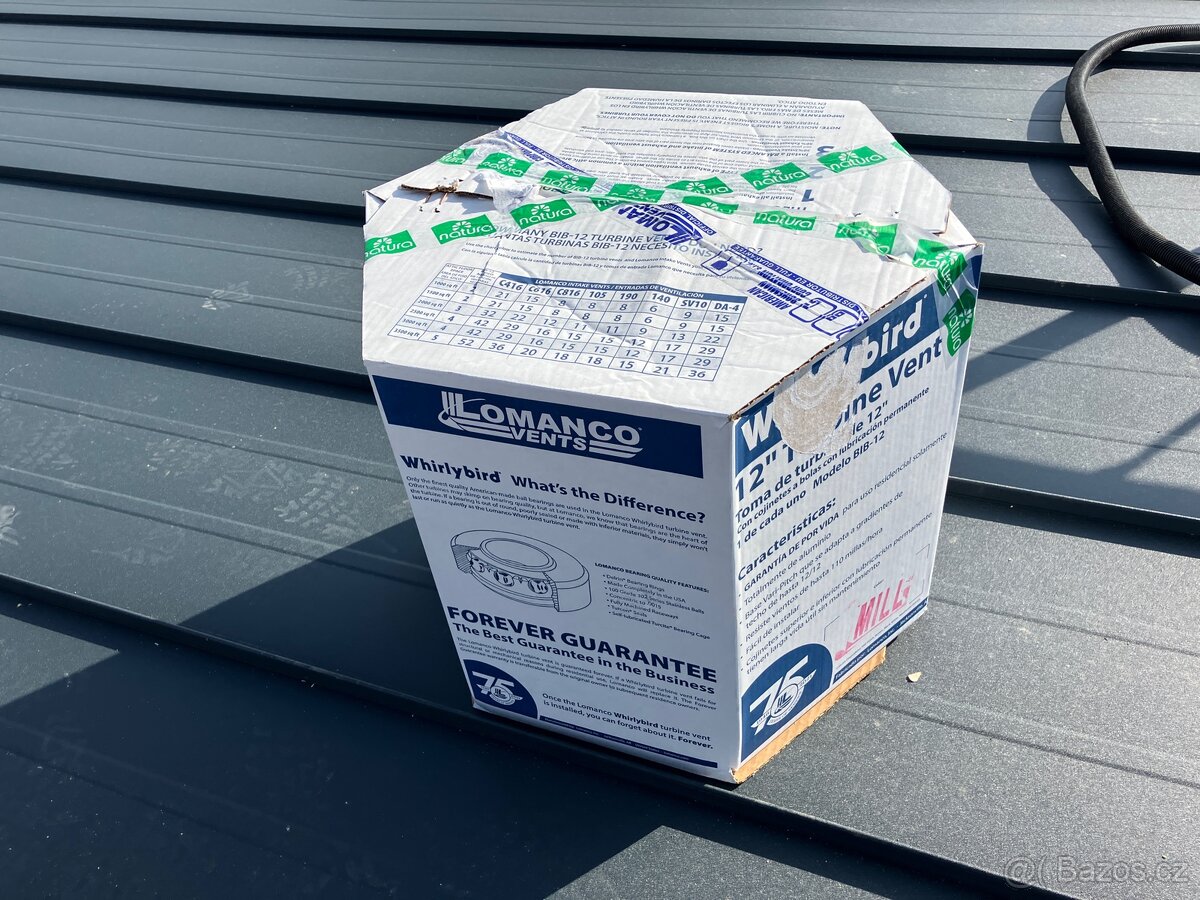 Prodam ventilacni turbinu Lomanco BIN 12 - 2