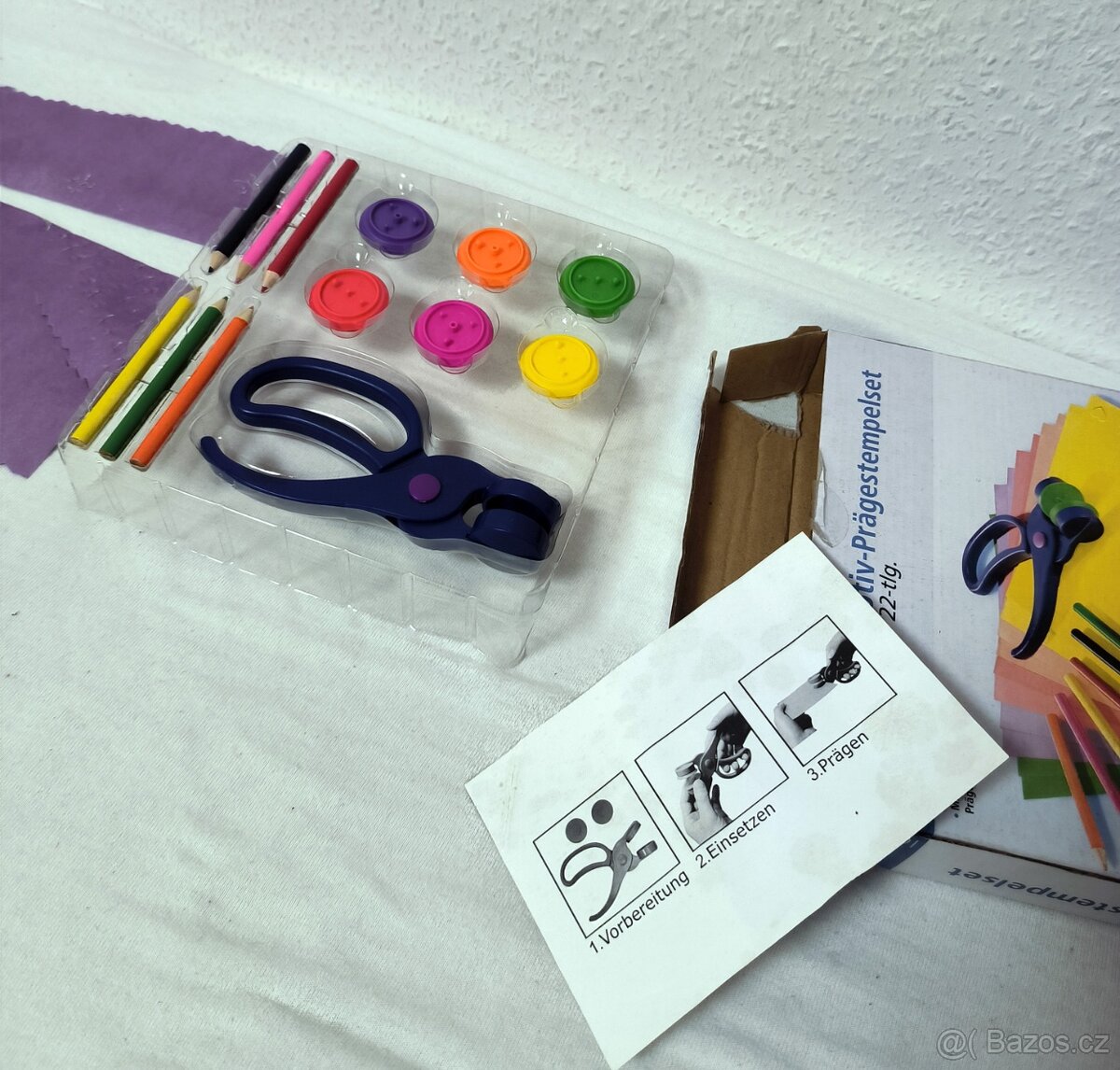 Tvořítka 22dílů - embosování papíru - 2