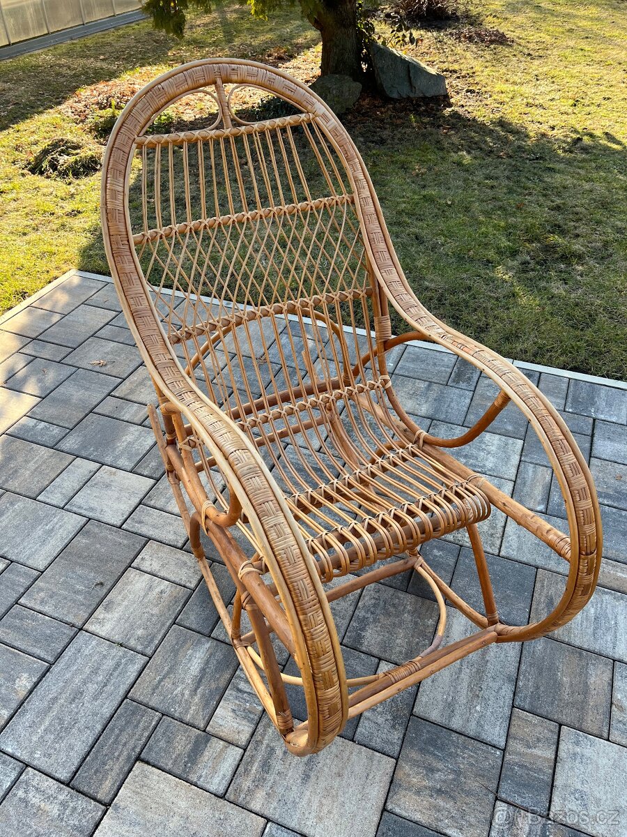Houpací proutěné křeslo - 2