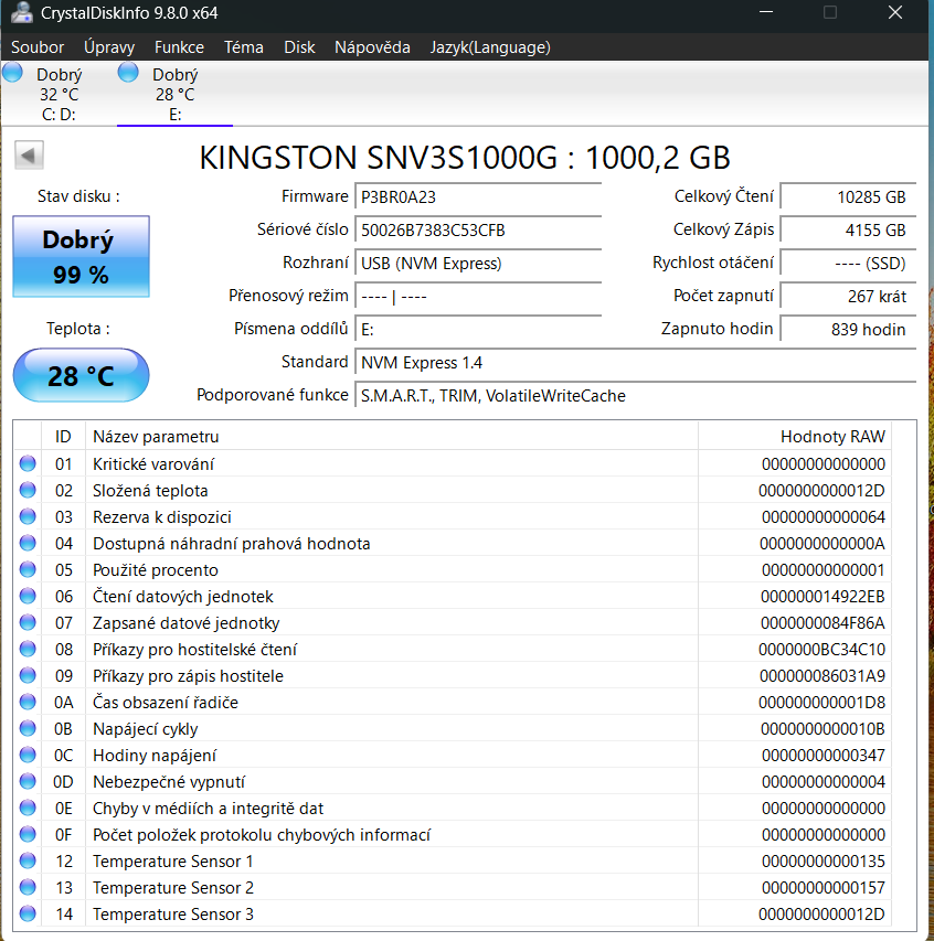 Kingston NV3 1TB NVMe - 2