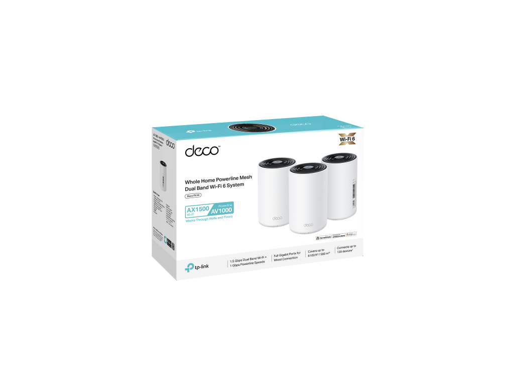 TP-Link Deco PX10(3-pack) AX1500 AV1000 Powerline Mesh Syste - 2