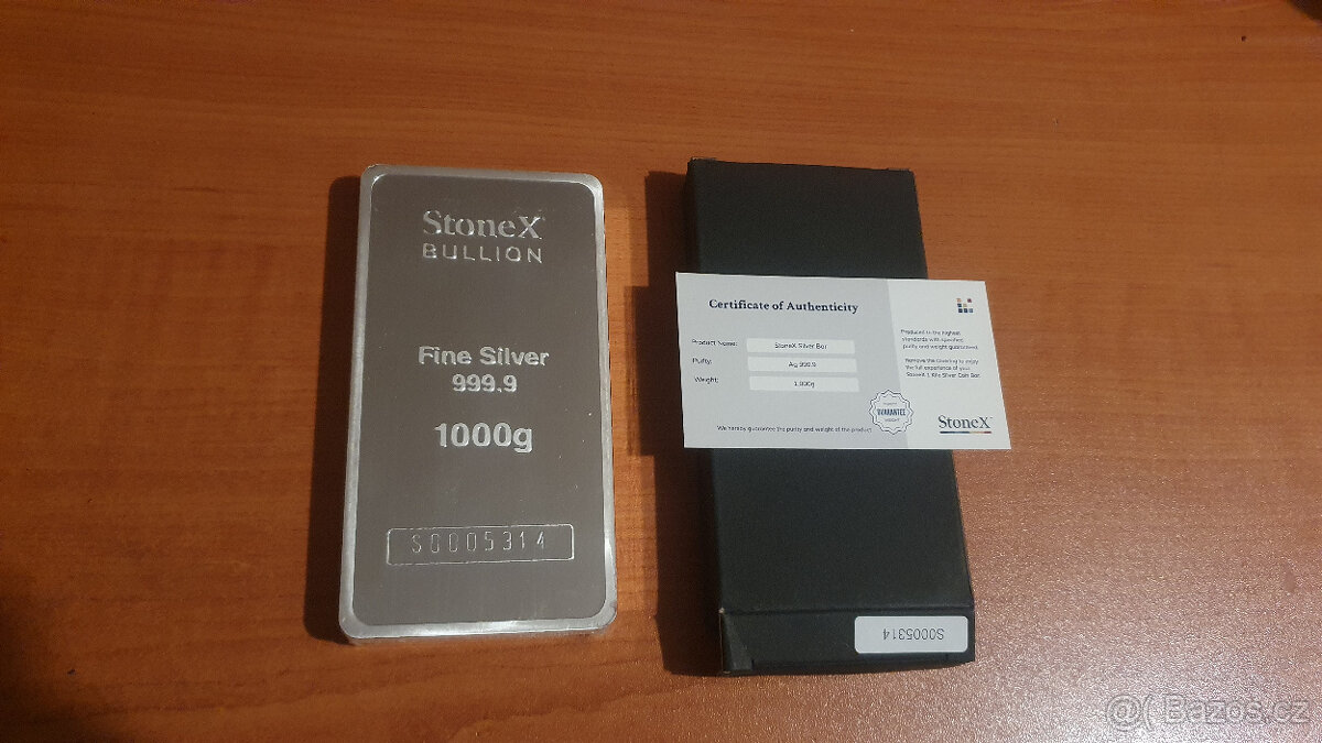 Investiční stříbro 1kg StoneX - 2