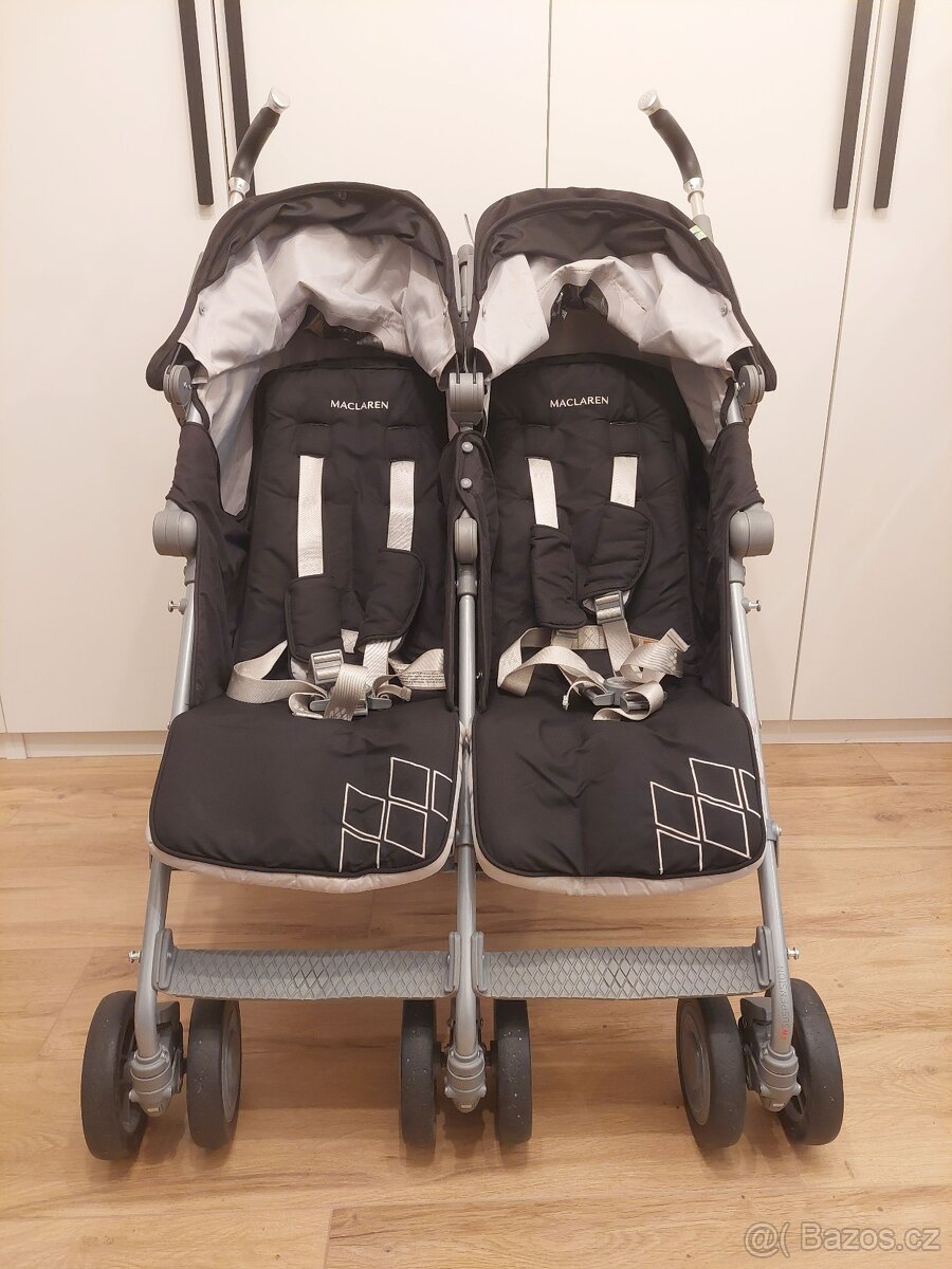 Kočárek golfky pro dvojčata Maclaren Twin Techno - 2