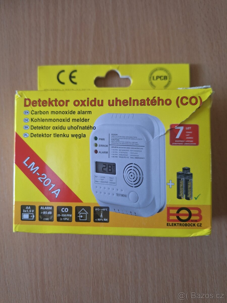 Detektor Grundig oxidu uhelnatého - 2