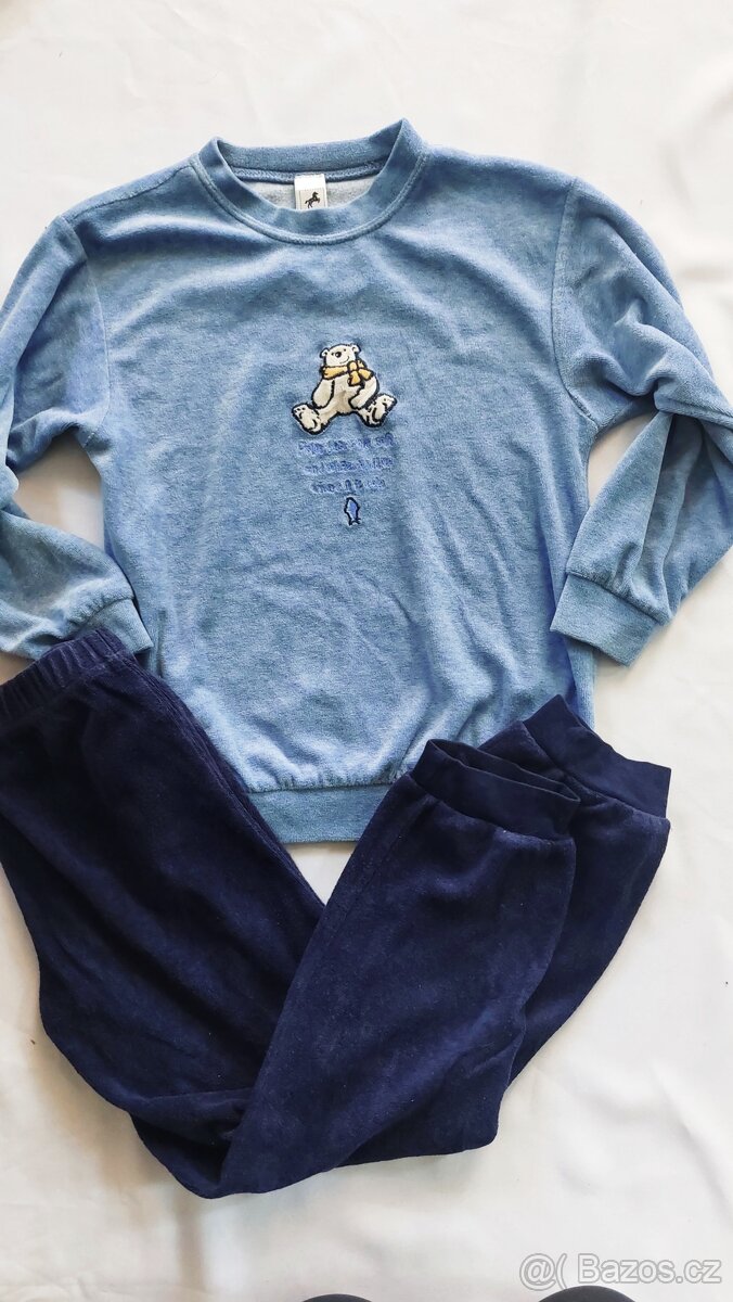 Froté pyžamo, fleesové pyžamo vel. 110 - 2