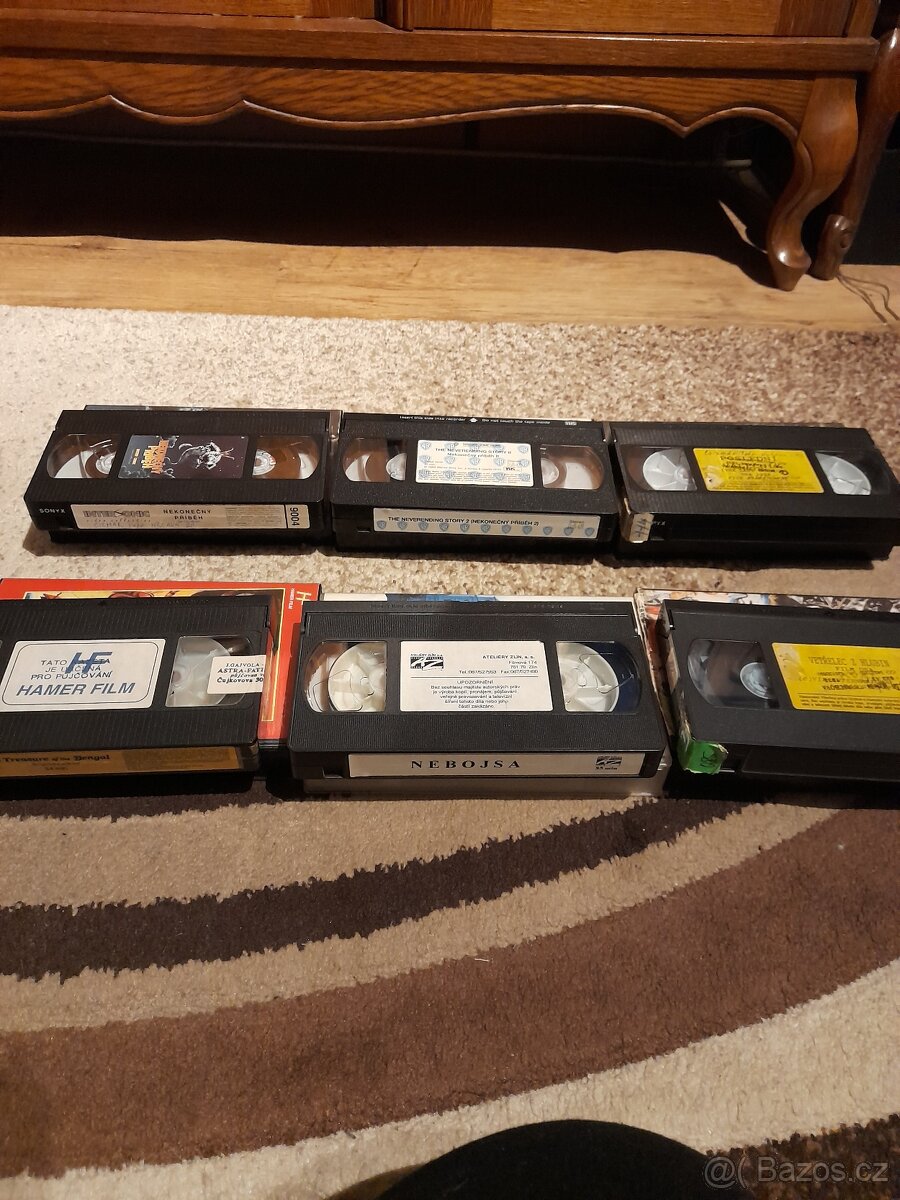 VHS kazety 6ks - 2