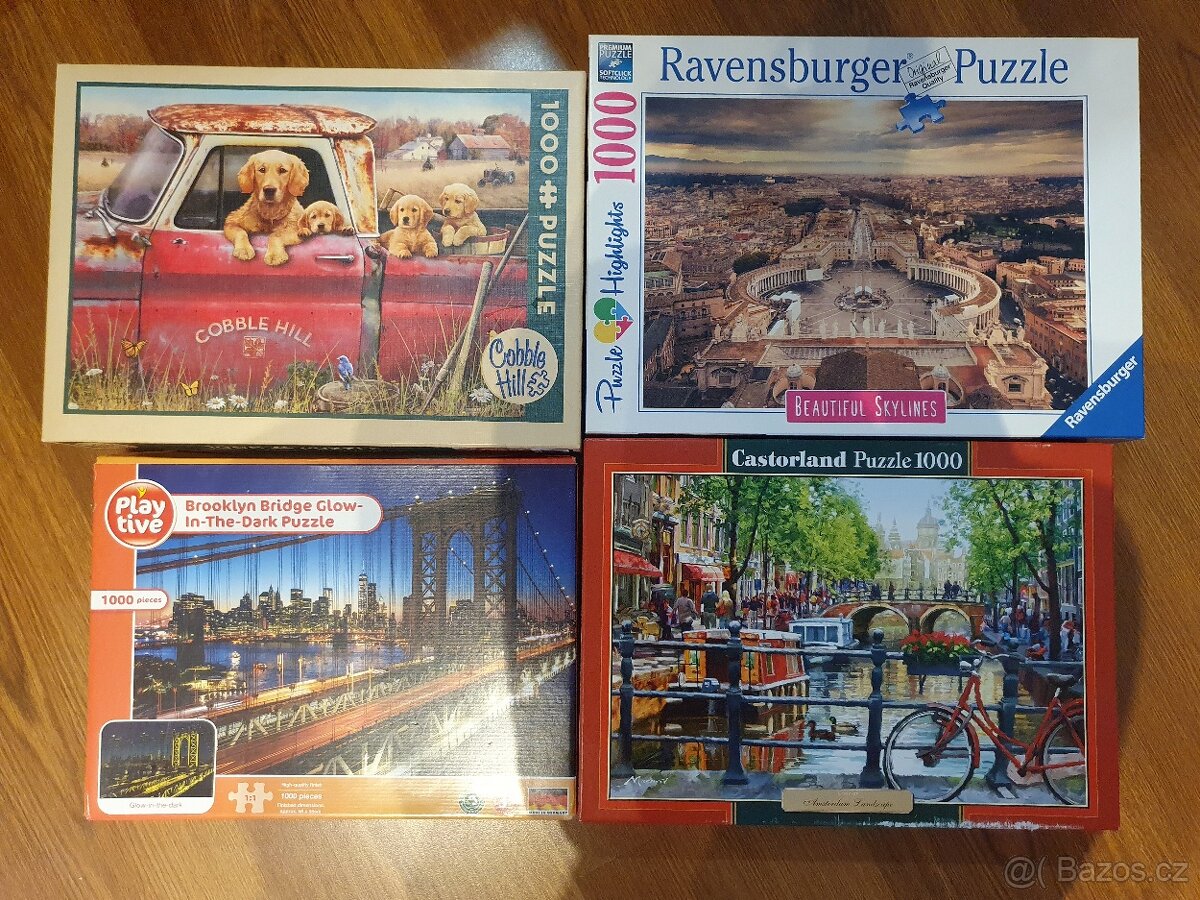 Puzzle 1000ks a 3D svítící puzzle - 2