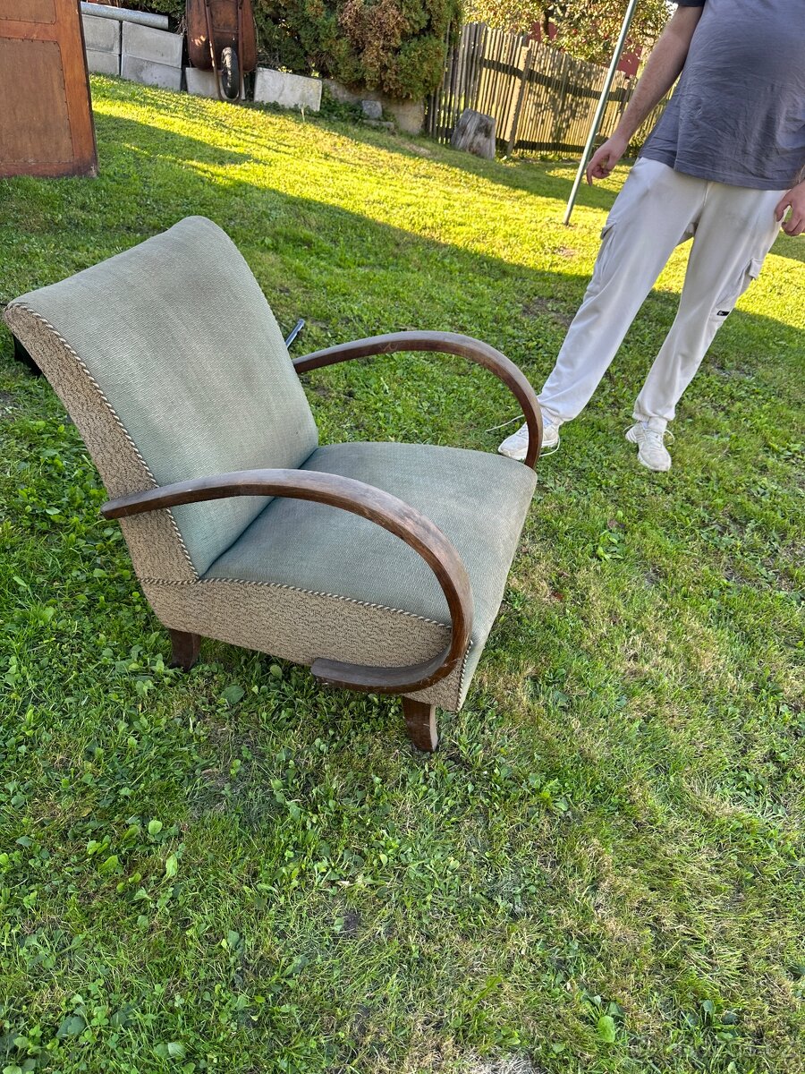 Retro křeslo Halabala - 2