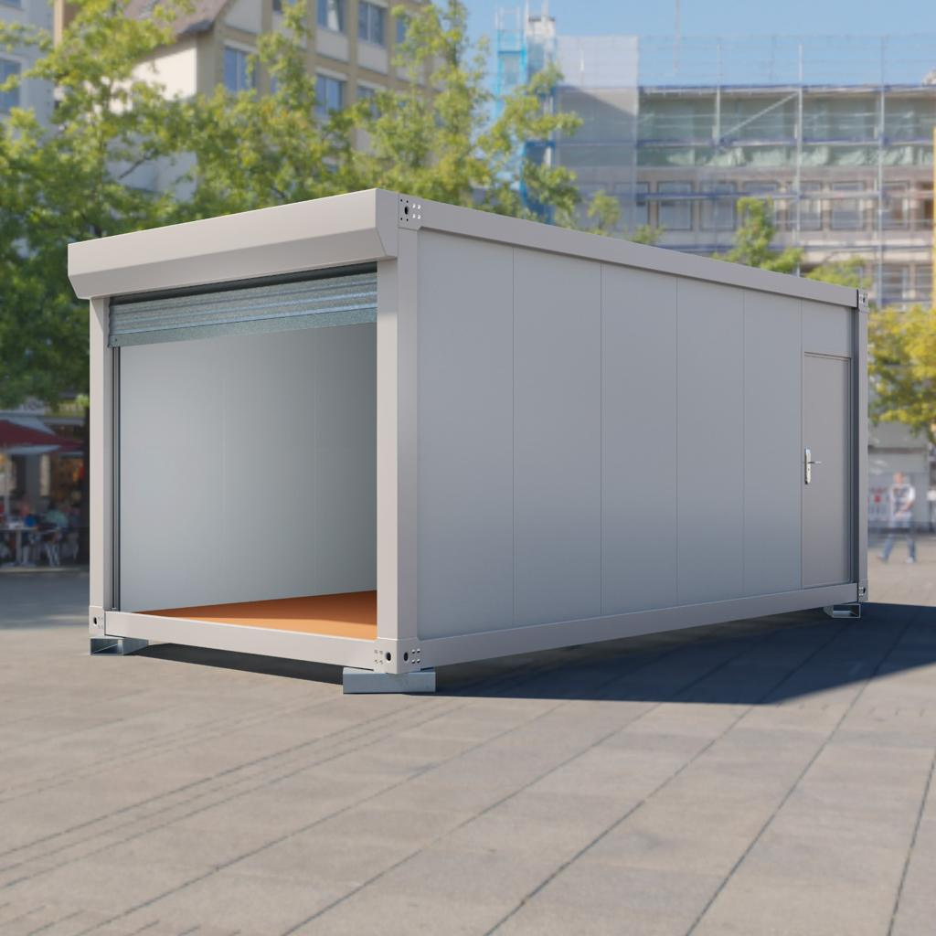 Garáž z kontejneru s el. vraty o rozměru 3x6 - 2