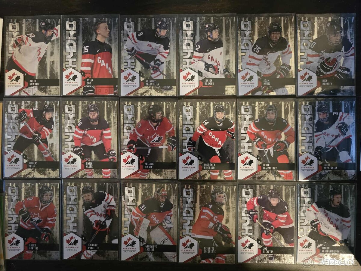 Predám hokejové kartičky Team Canada Hydro foil set - 2