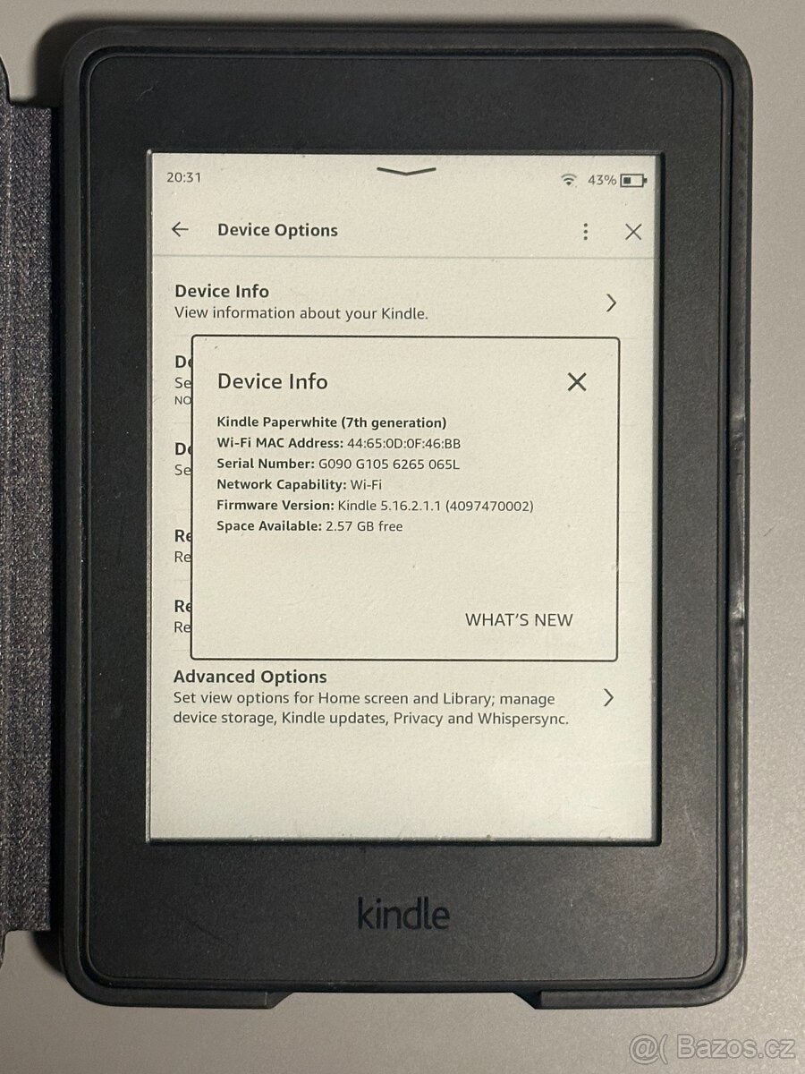 Amazon Kindle Paperwhite 7. gen čtečka knih 4GB černá + obal - 2