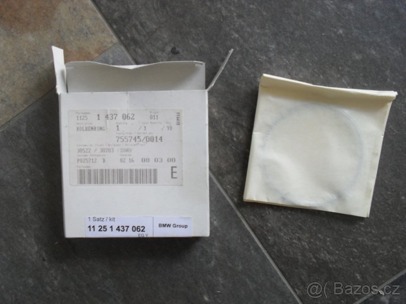 Prodám sadu pístnich kroužkůna bmw e36 pro motor M43 - 2