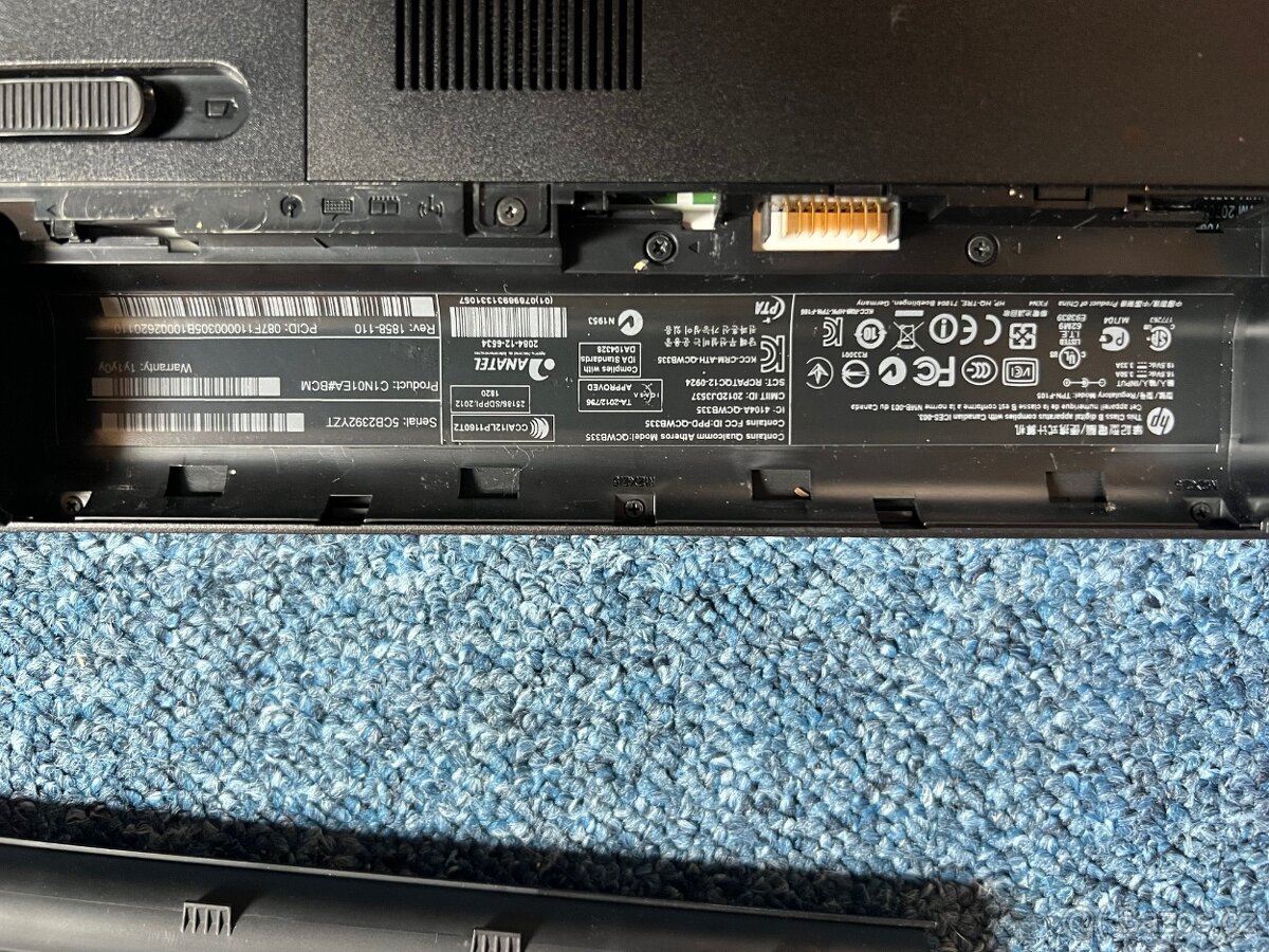 HP 650 - spise na dily - 2