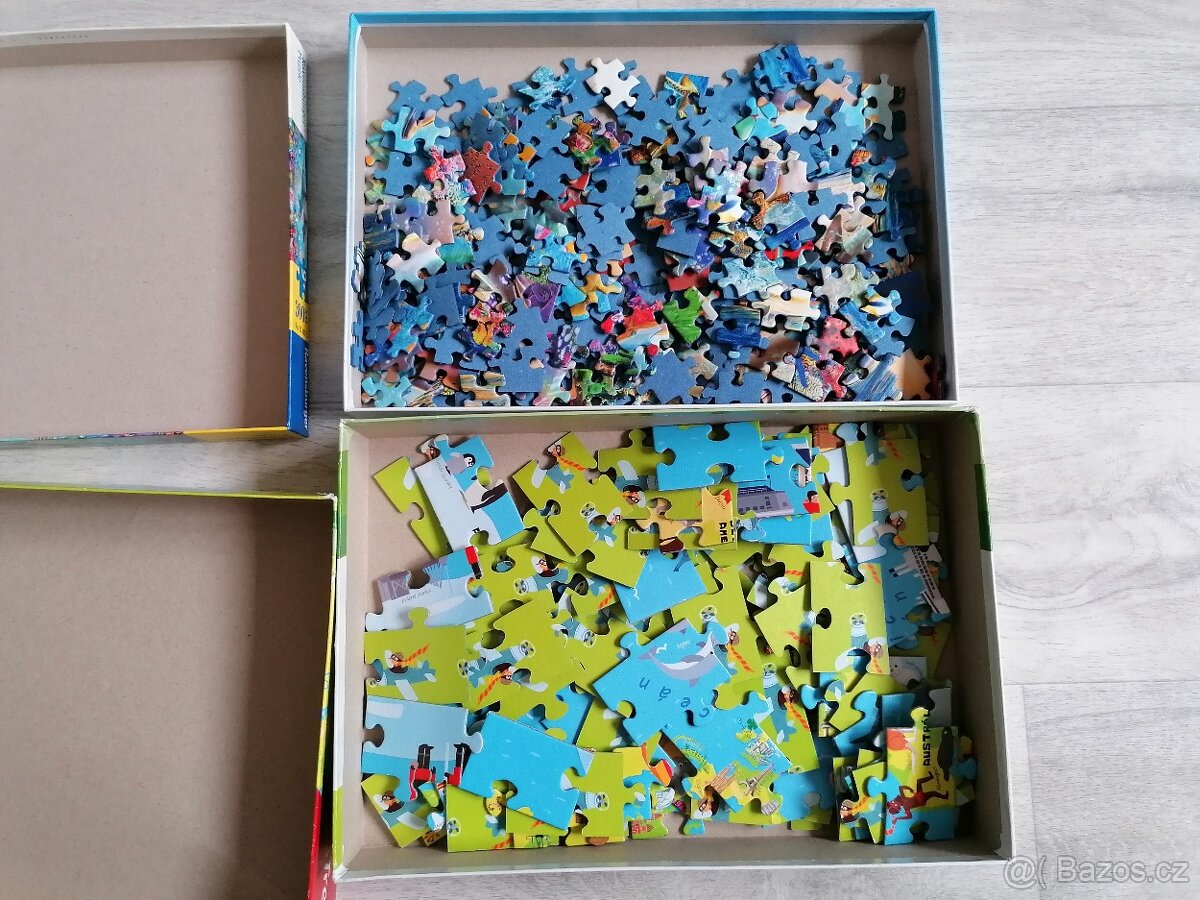 dětské puzzle Mapa světa a Ráj delfínů - 2