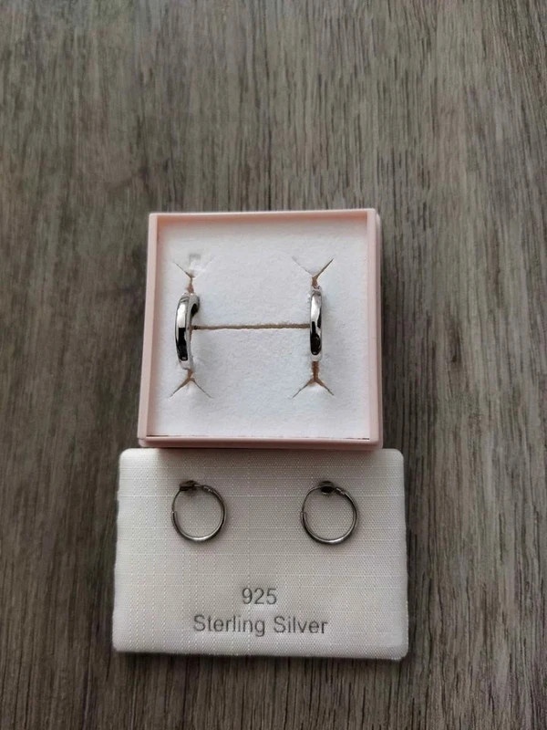 náušnice stříbrné jako NOVÉ - 2