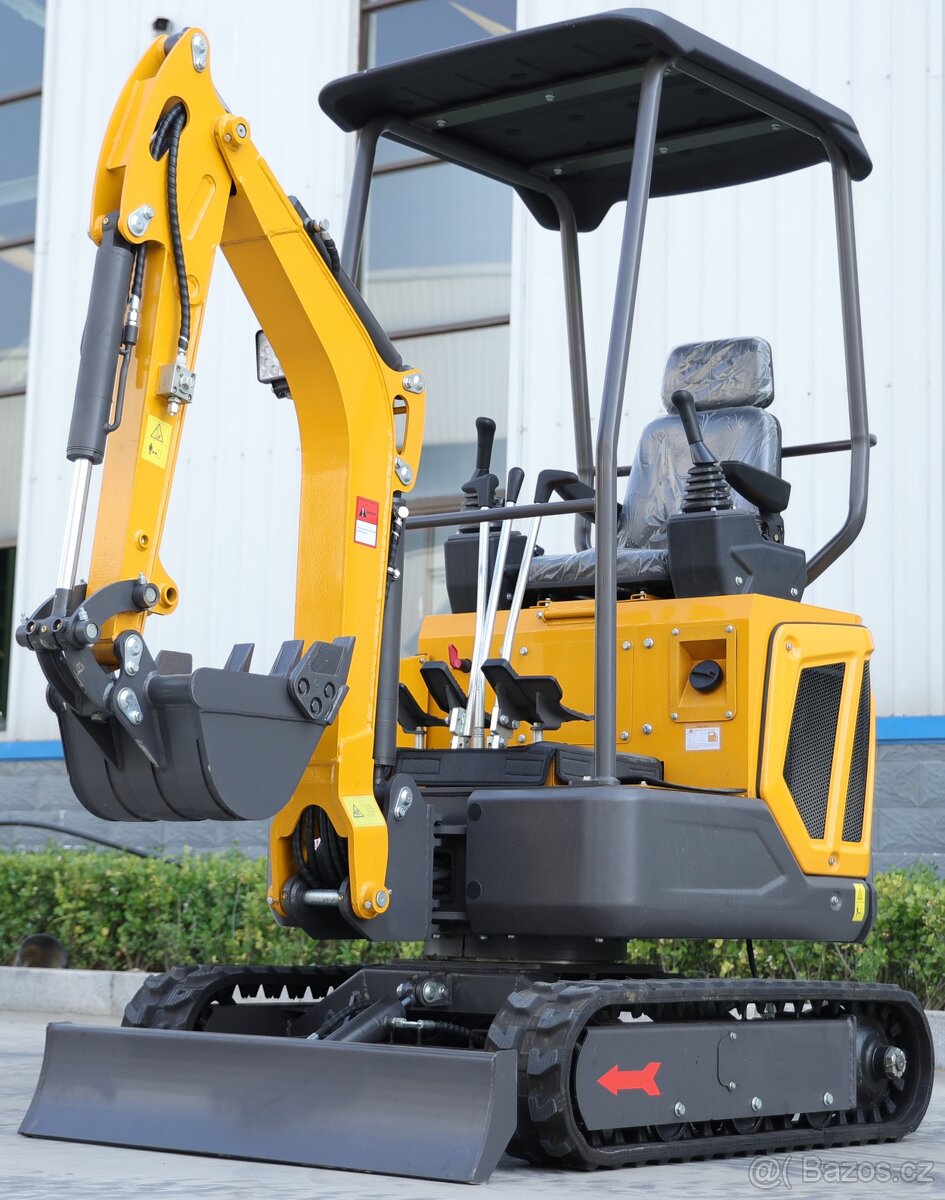 Minibagr 1,6t – Laidong 16 kW, pouze vyzkoušený 2 mth - 2