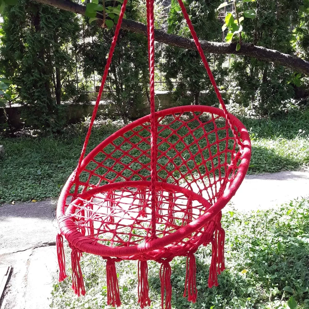 Závěsné houpací křeslo | červené - 2
