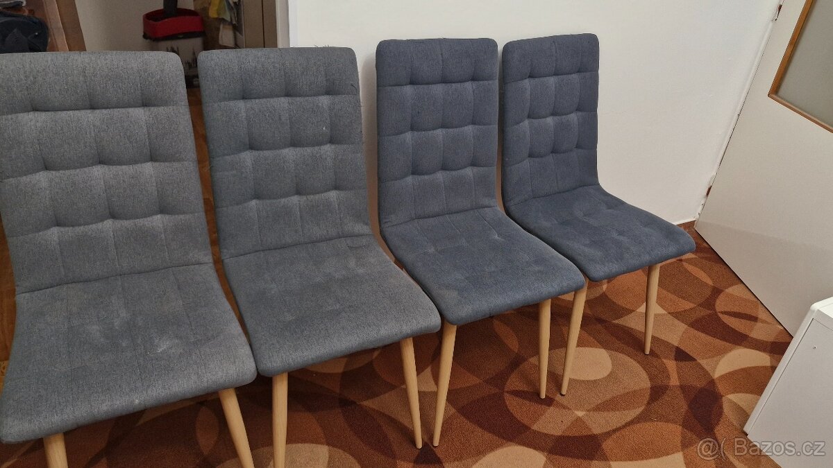 Čalouněné židle 4ks - 2