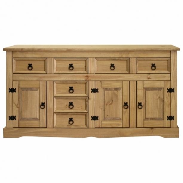 Dřevěná komoda 3 dveře + 7 zásuvek 16313 - 2