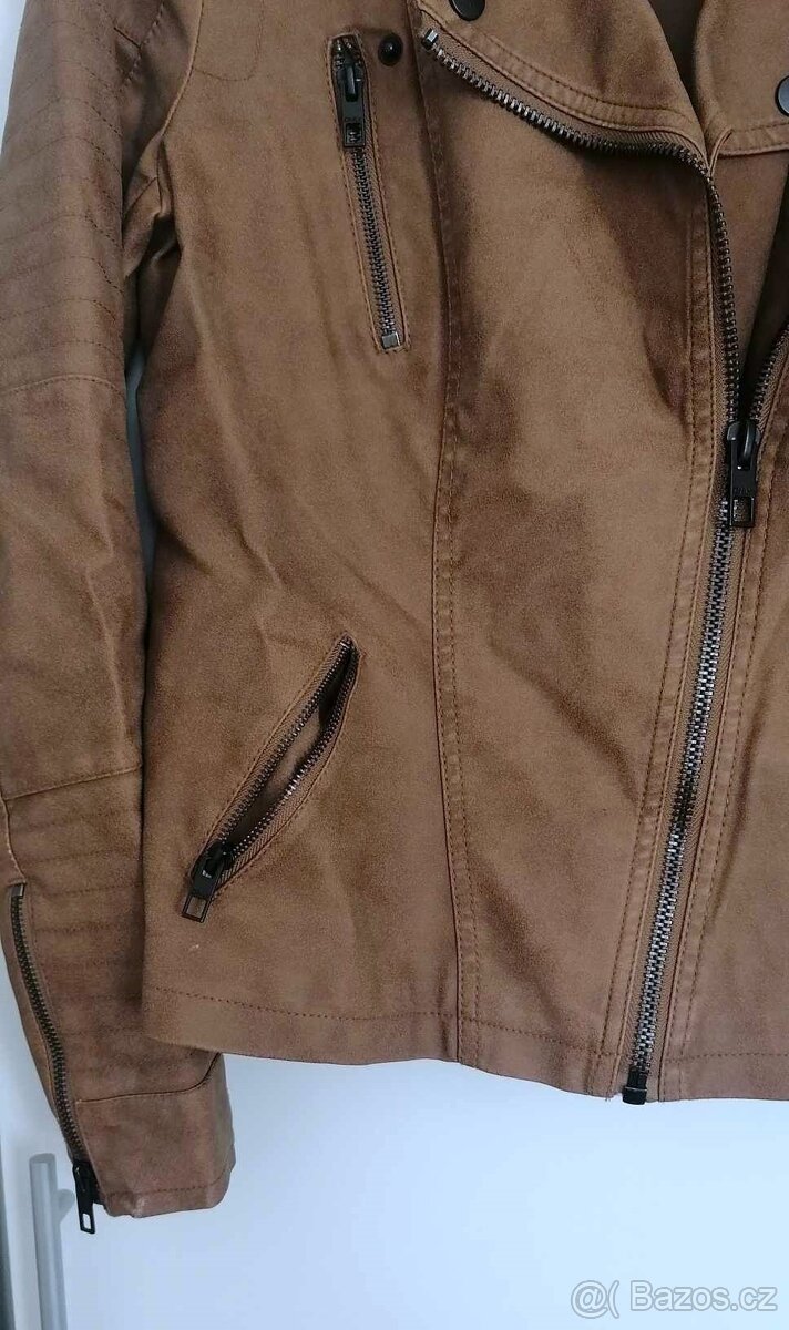 koženková bunda křivák zn. ONLY, vel. M/L - 2