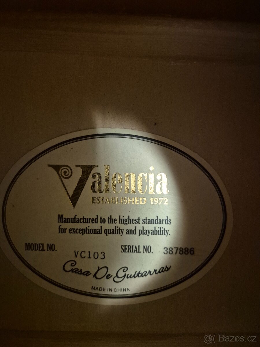 Kytara Valencia 3/4 s obalem - 2
