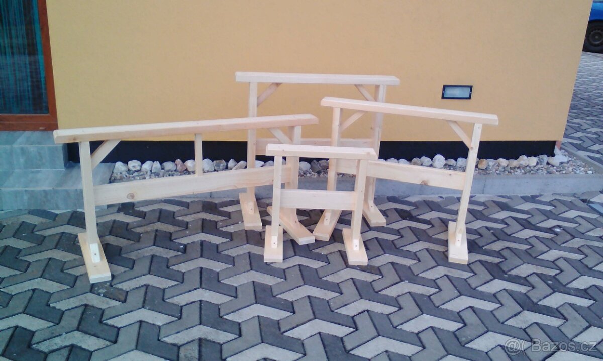 Dřevěné kozy,nohy pod stůl - 2