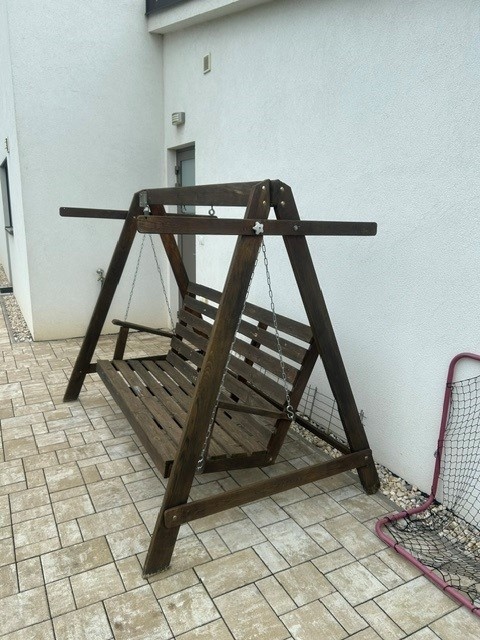 Zahradní houpačka, dřevěná - 2