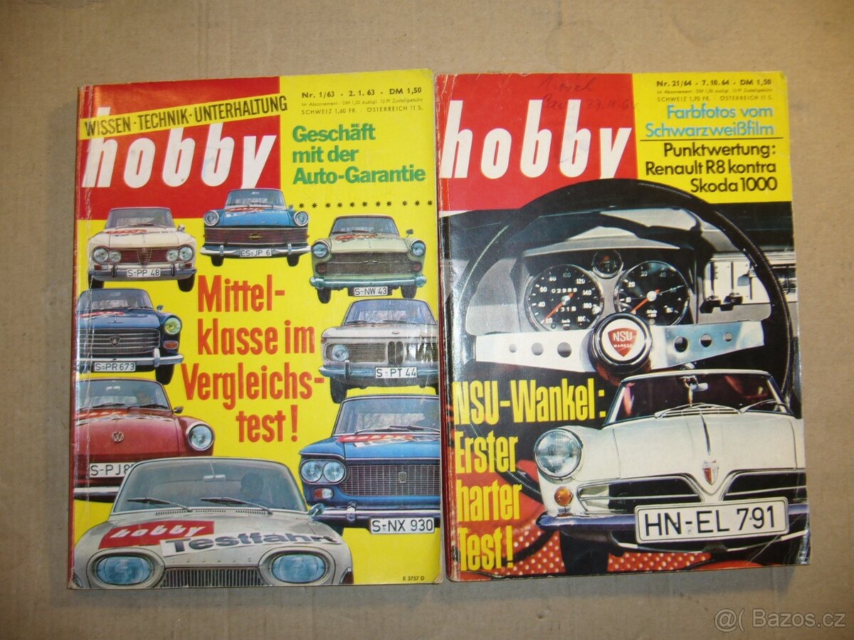 Časopisy Hobby v němčině - retro - 2