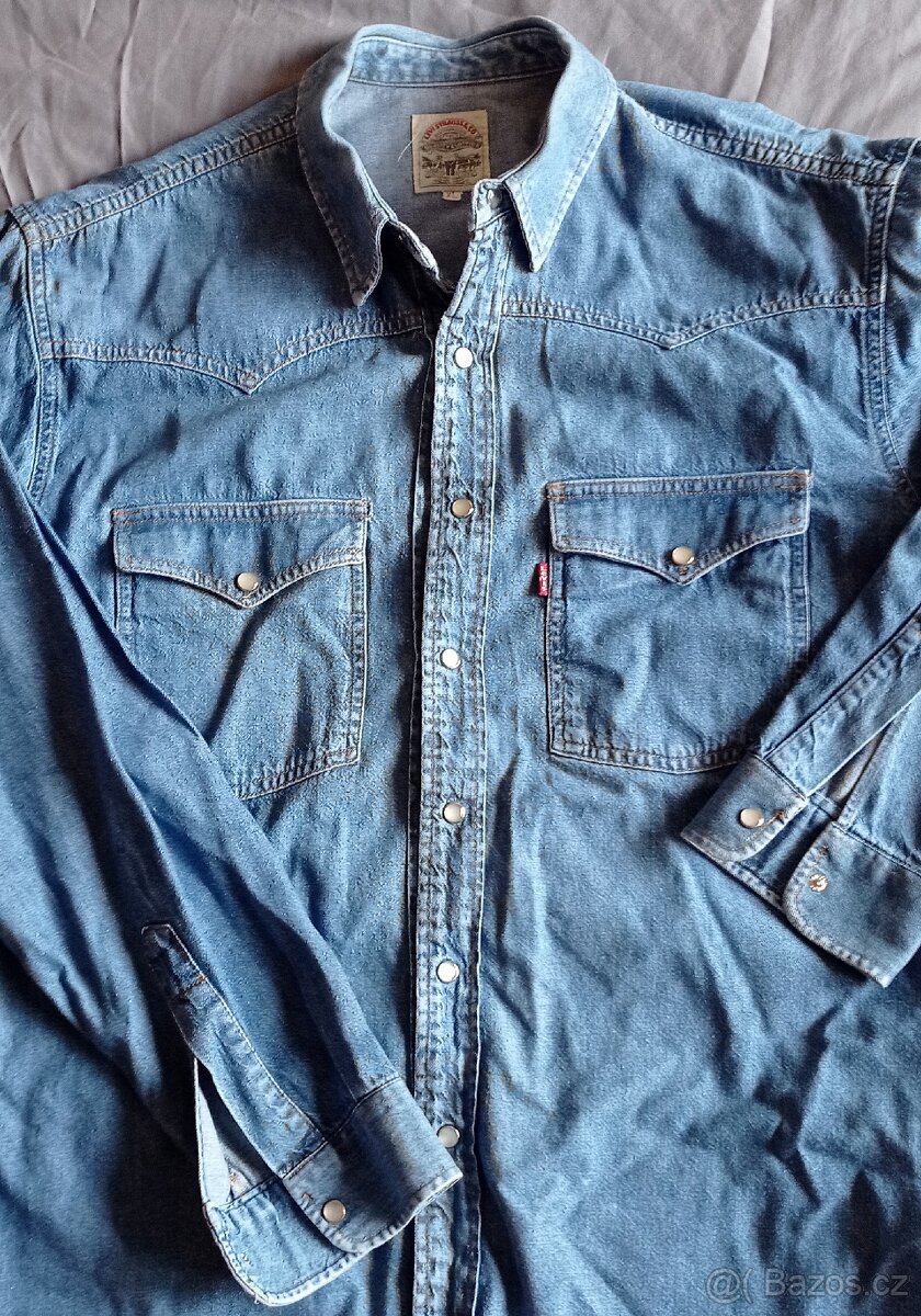 Košile 3x (LEVI'S, H.I.S, GEAR), vel. XL, kus za 50,- - 2