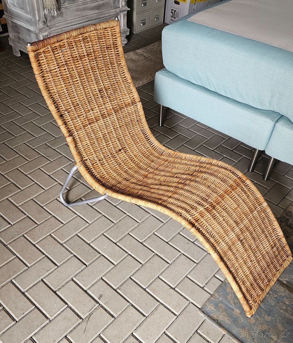 Zahradni lehátko proutěné - 2